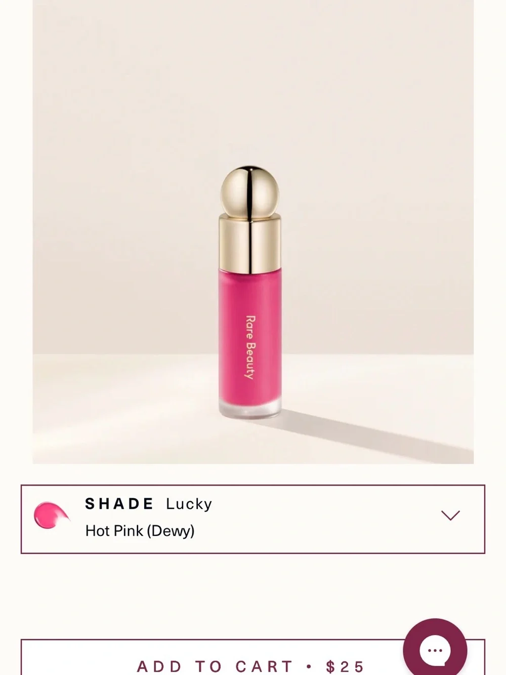 Rare Beauty Blush— Hot Pink (Lucky)